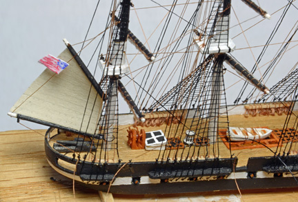 The Ramming and Sinking of the USS Cumberland by the CSS Virginia Ship in Bottle
